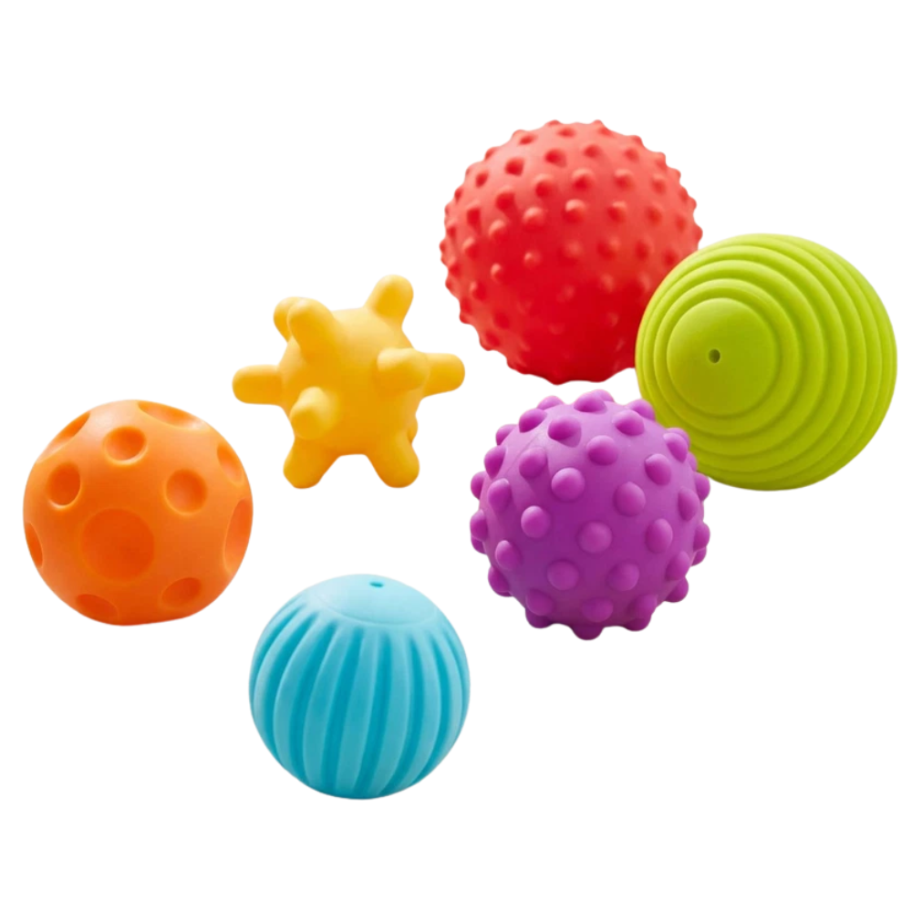 Baby Sensory Balls Set 6 Pcs Soft Textured Grasping Balls Infant Toddler Toy