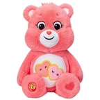 Care Bears Love-A-Lot Bear 22cm Bean Plush Soft Toy Cuddly Collectible Gift Age 4+