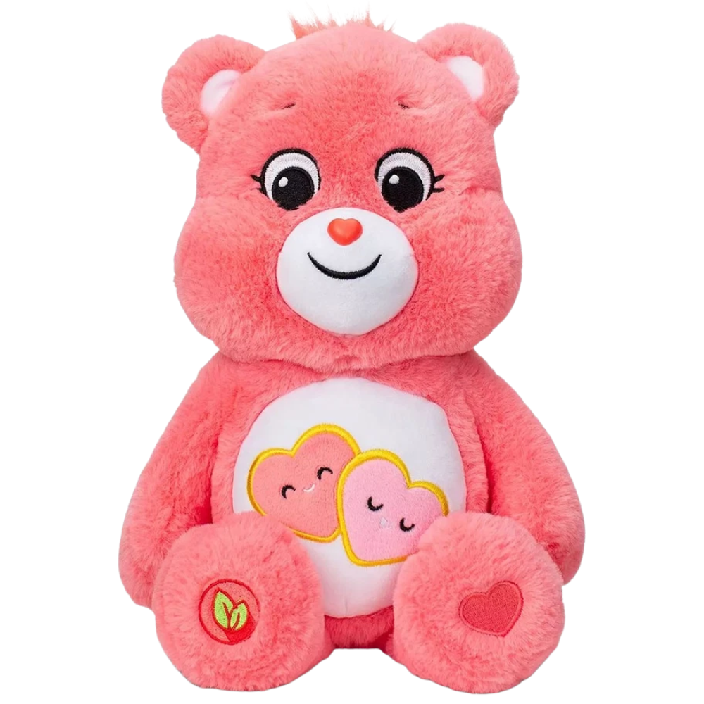 Care Bears Love-A-Lot Bear 22cm Bean Plush Soft Toy Cuddly Collectible Gift Age 4+