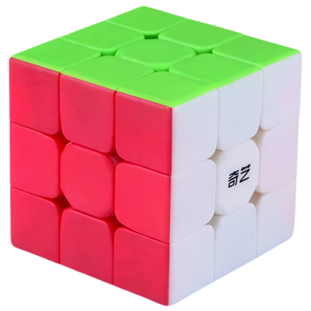 Qiyi Warrior W 3x3 Stickerless Speed Cube Puzzle Toy for Kids Smooth Twist Magic Cube