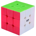 Qiyi Warrior W 3x3 Stickerless Speed Cube Puzzle Toy for Kids Smooth Twist Magic Cube