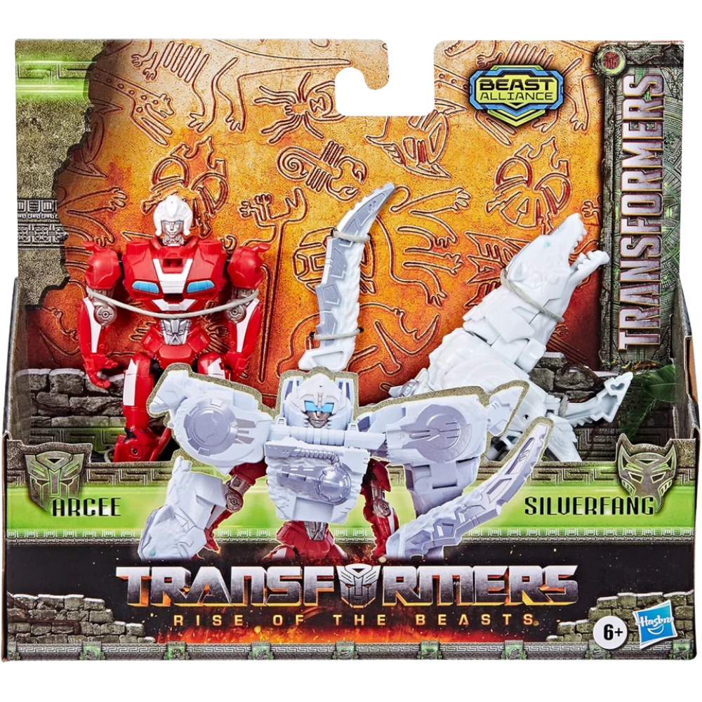 Transformers Rise of the Beasts Arcee Silverfang 2-Pack Beast Alliance Battle Changer Beast Armour Set