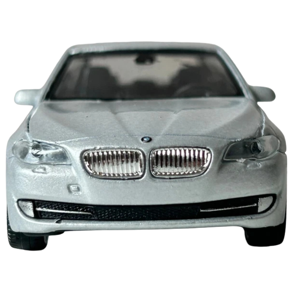 Welly Bmw 535i Silver Diecast Luxury German Car Model Toy 1:43 Scale Collectible Vehicle