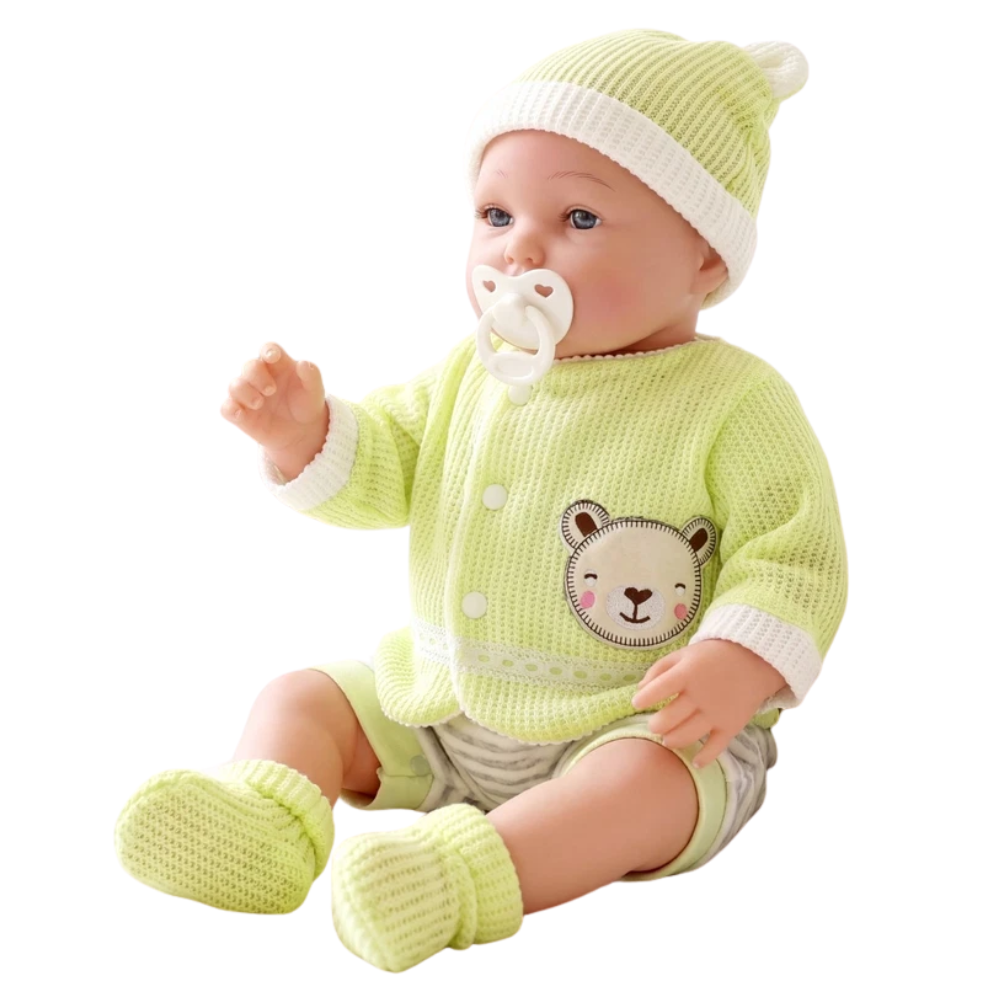 20" Realistic Reborn Silicone Handmade Baby Doll Baby Girl & Boy with Dummy & Bottle