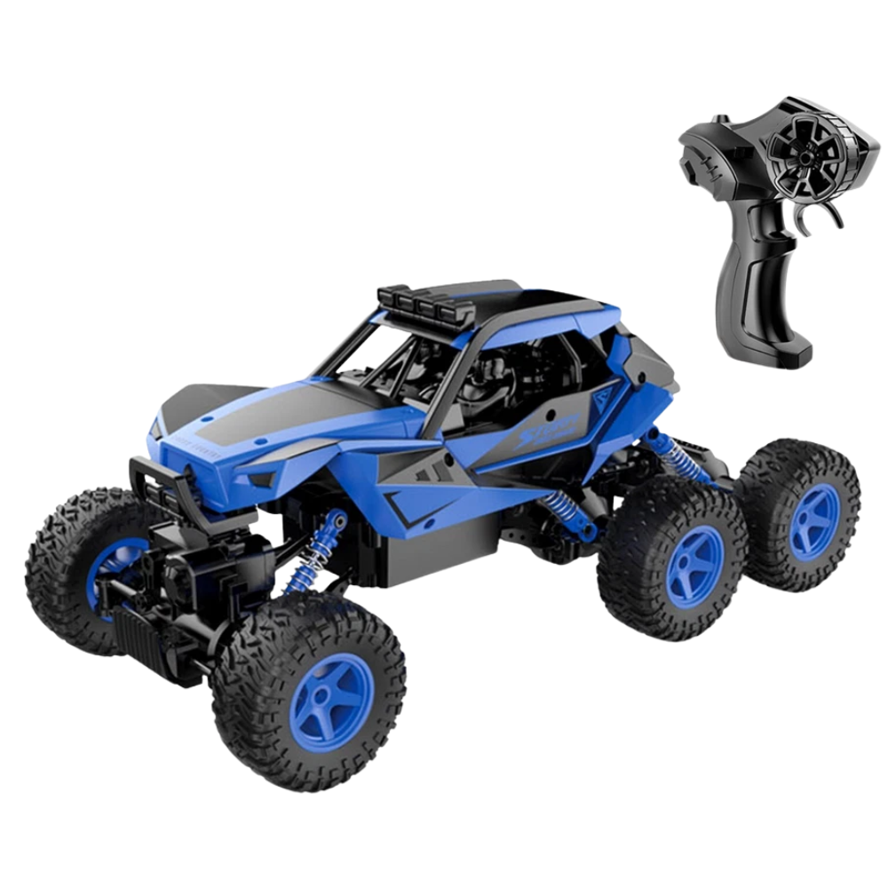 Monster RC 6-Wheel Stunt Car Rechargeable Remote Control Toy for Kids