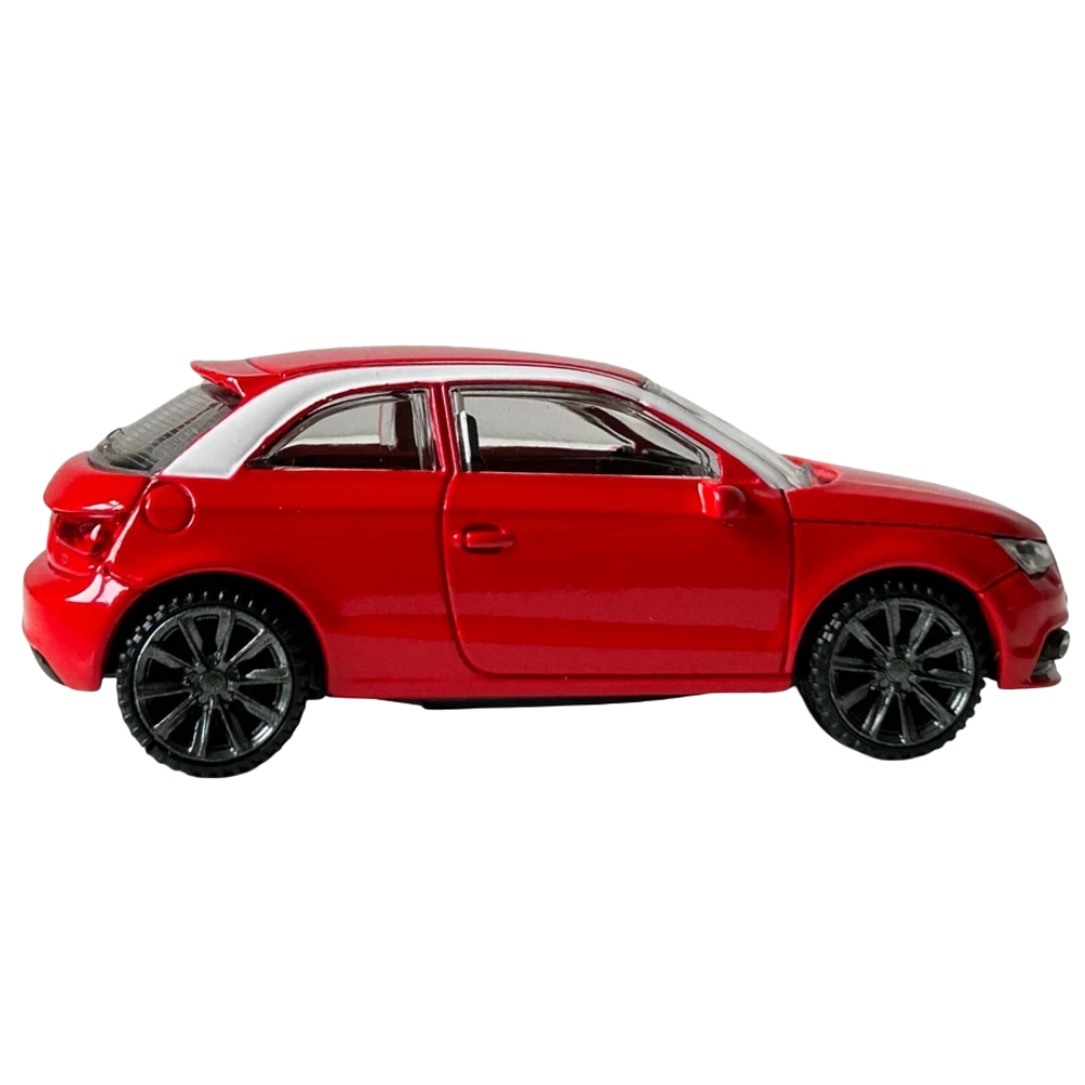 Rastar Audi A1 Diecast Model Car 1:43 Scale Red Silver German Car Toy