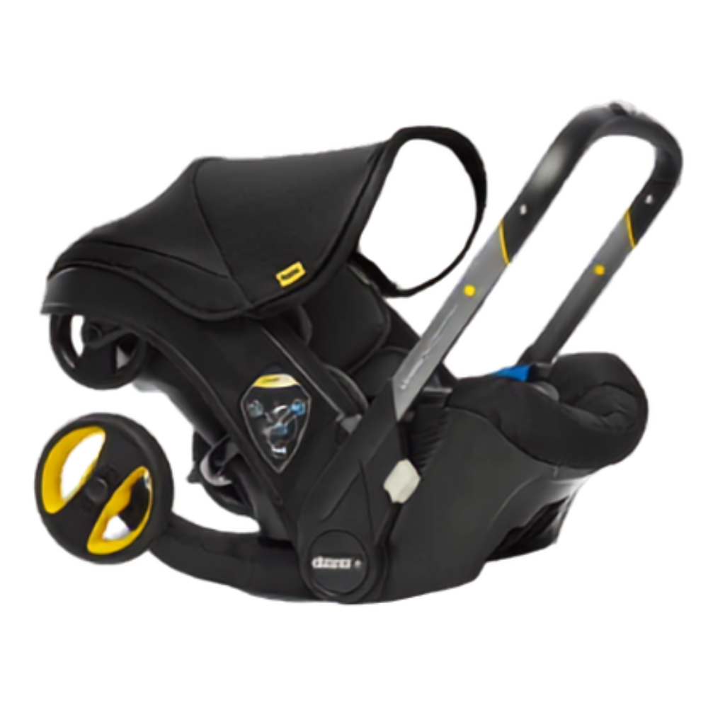 Doona+ Baby Car Seat & Travel Stroller Convertible Pushchair Infant Car Seat Black
