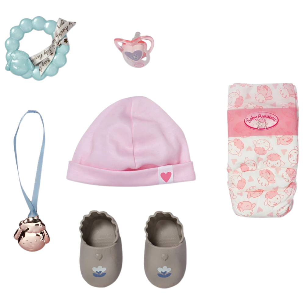 Baby Annabell First Arrival Clothing and Accessories Set for 43cm Dolls with Storage Box