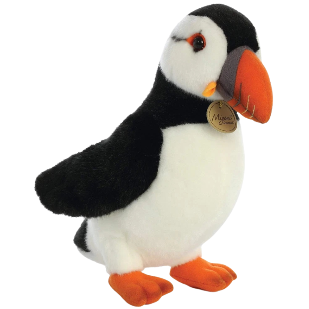 Aurora Miyoni Puffin Premium Plush Soft Toy 20cm Stuffed Bird Animal Gift for Kids New