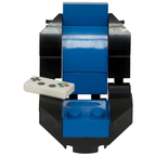 LEGO Blue Gaming Chair with Custom Printed Gamepad Tile Gamer Minifigure Accessory