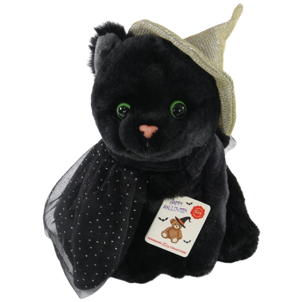 Teddy Hermann Halloween Witch Cat Plush Soft Toy Spooky Teddy Gift 94613 Bnwt Cute Cuddly Toy