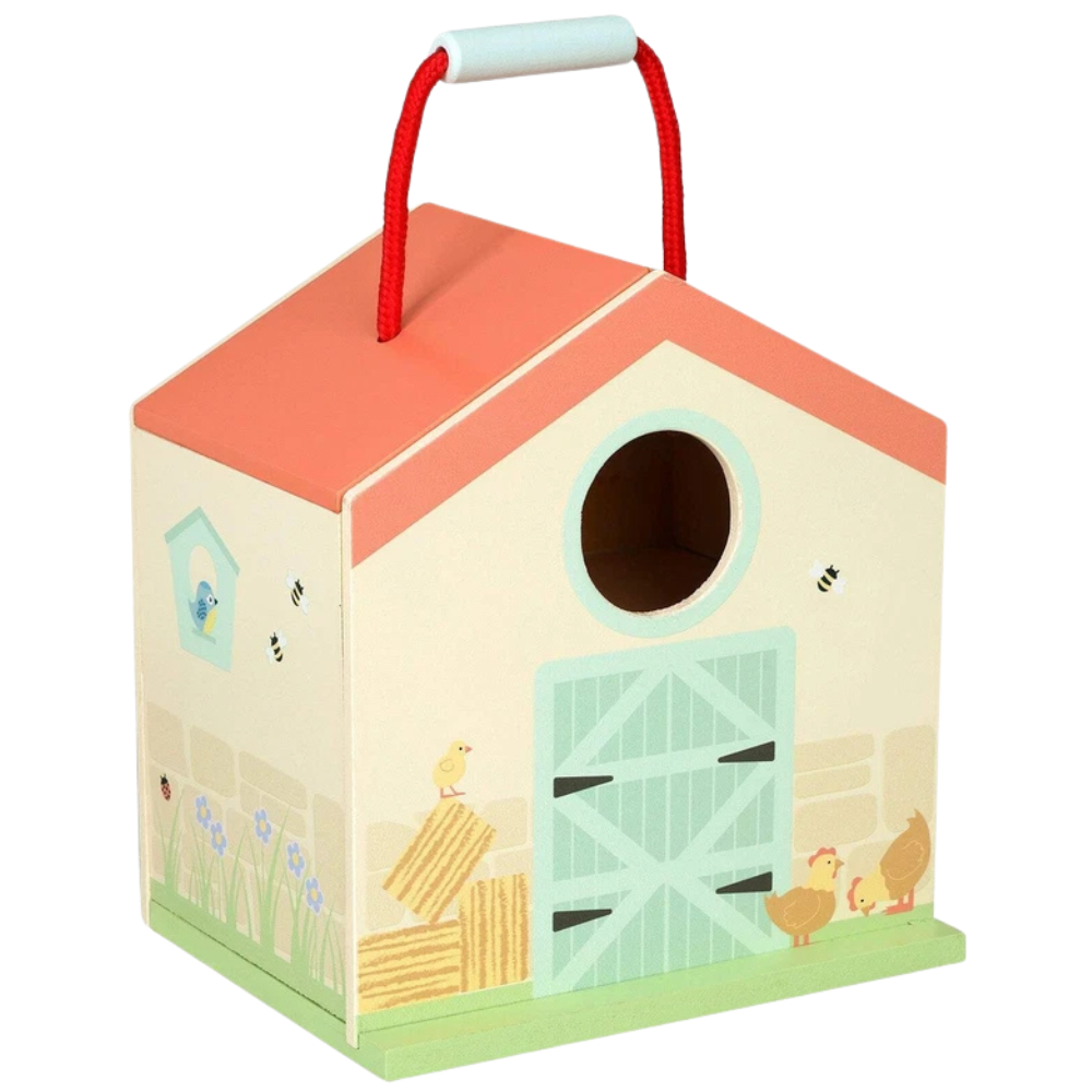 Orange Tree Toys Farmyard Wooden Play Set Farm Animals Pretend Play Toy for Kids New