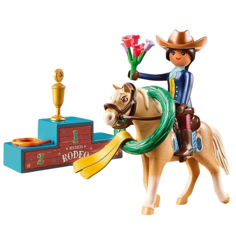 Playmobil 70697 Dreamworks Spirit Untamed Rodeo Pru 20-Piece Playset Toy for Kids