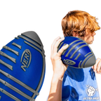 Nerf Weather Blitz Blue Silver Foam Football 9-Inch Junior Size Outdoor Kids Sports Toy