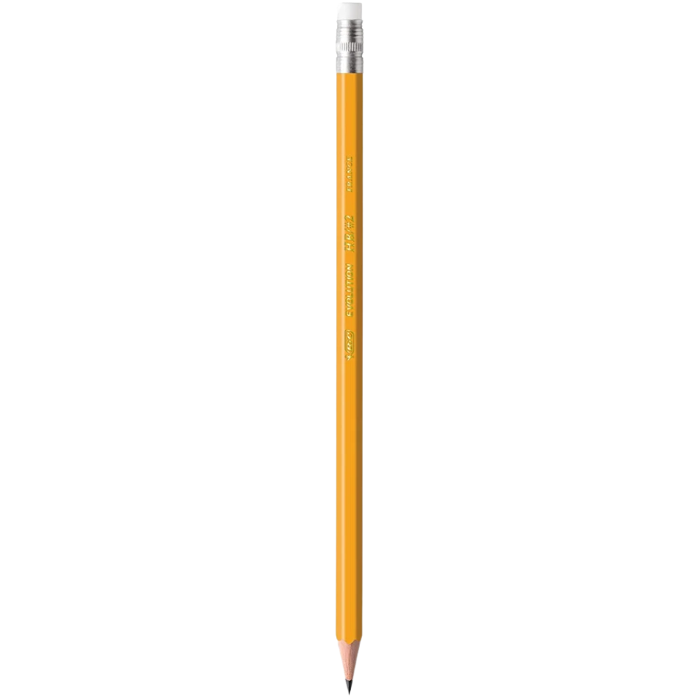 Bic Evolution Next Generation No. 2 Hb Pencils 24 Pack with Eraser Rubber Ends Set
