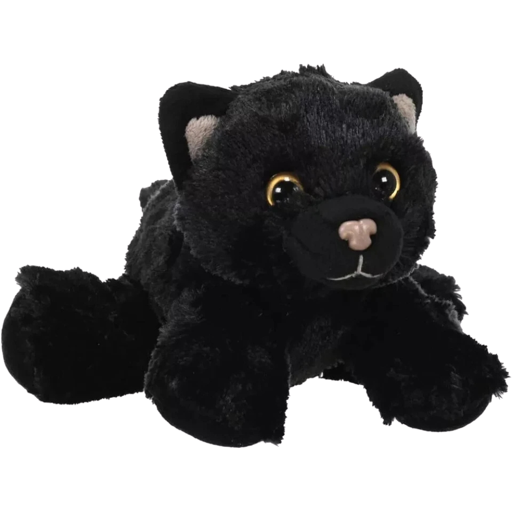 New Wild Republic Hug'ems Black Cat Plush Soft Teddy Bear Toy Cuddly Kitten Kids Gift