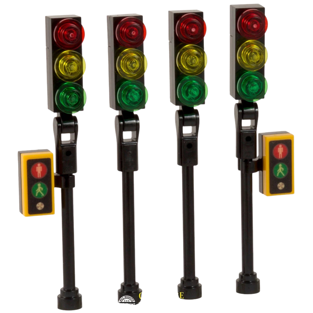 Lego Traffic Lights Pack of 12 Genuine Lego Parts for City Street Town Road Scene Building