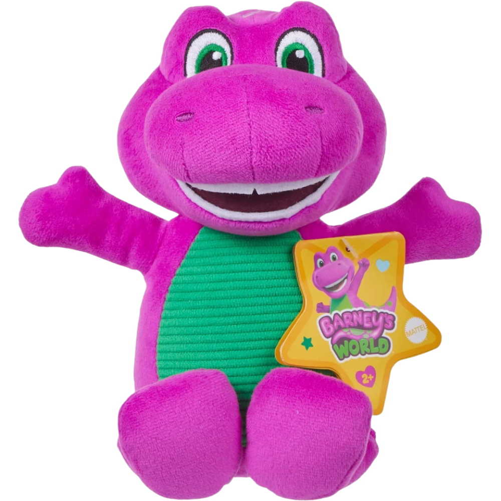 Barney's World Barney Plush Soft Cuddly Toy 8 Inch Character Stuffed Animal Ages 2+