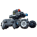 Rc Battle Tank 4wd Soft Dart Gun Smoking Effects Led Lights Remote Control Kids 8+
