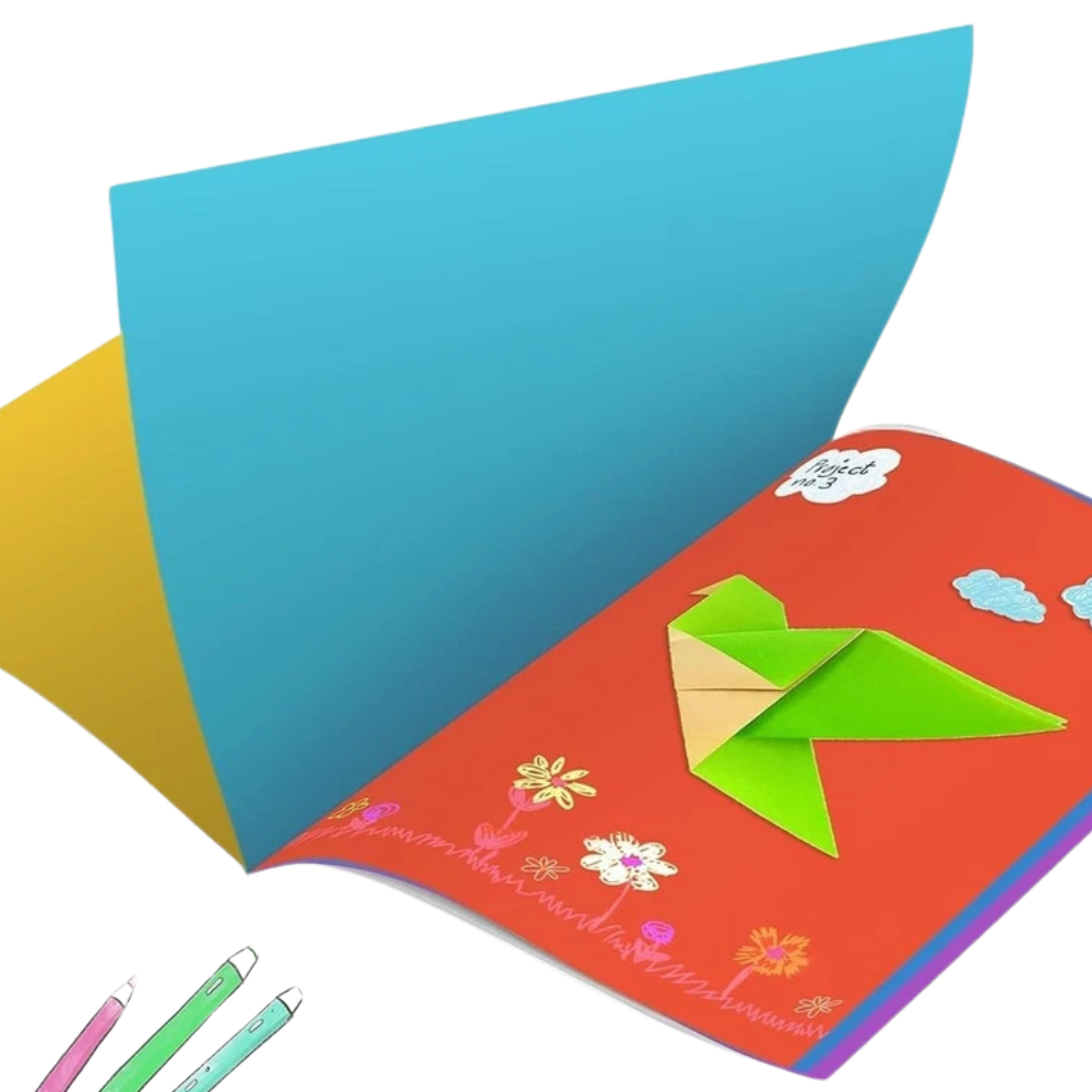 A4 Scrapbook Craft Pad Pack of 3, 32 Pages Each Kids Drawing and Photo Book for School
