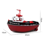 Rc Tug Boat 1:72 Scale Dual Motor 2.4ghz Remote Control Working Lights Kids 8+