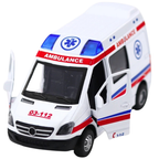 Mercedes Sprinter Ambulance Van Diecast Model Toy with Lights and Sounds 1:32 Scale for Kids