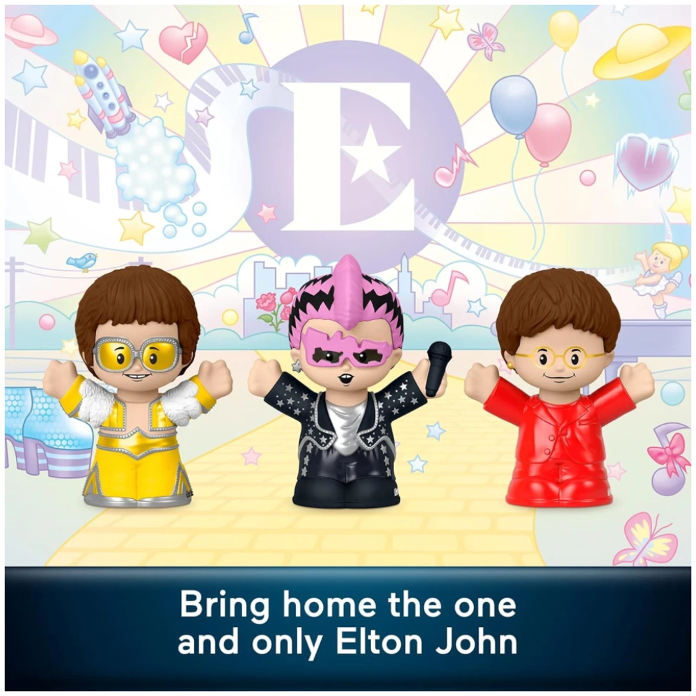 Fisher Price Little People Collector Elton John Special Edition 3 Figures 2.5 Inch Set New