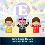 Fisher Price Little People Collector Elton John Special Edition 3 Figures 2.5 Inch Set New