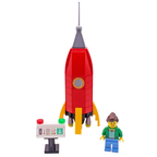 LEGO Retro Rocket Ship Spaceship Space Adventure Model with Printed Windows