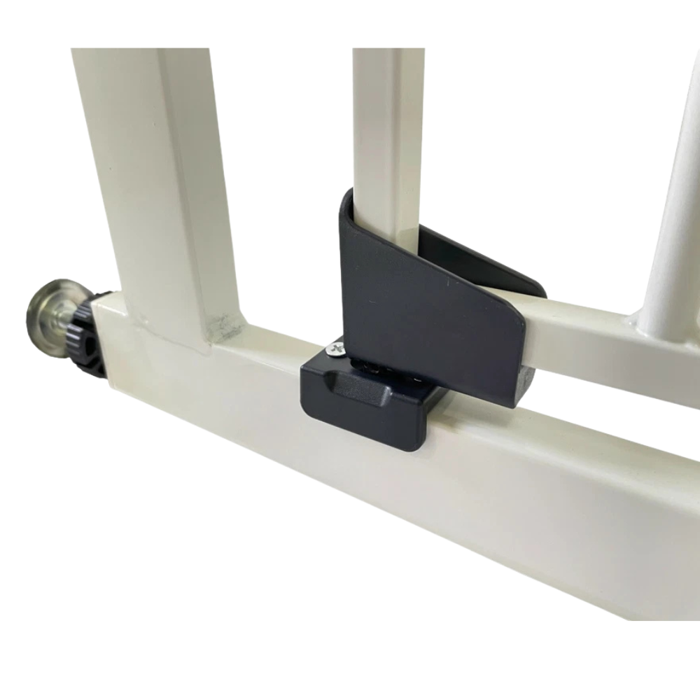 Callowesse Kuvasz White Pressure Fit Baby Pet Stair Gate 77-86cm Wide Dual Lock Auto Close