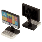 LEGO Computers 2-Pack PC & Mac Monitors with Keyboard Custom Kit