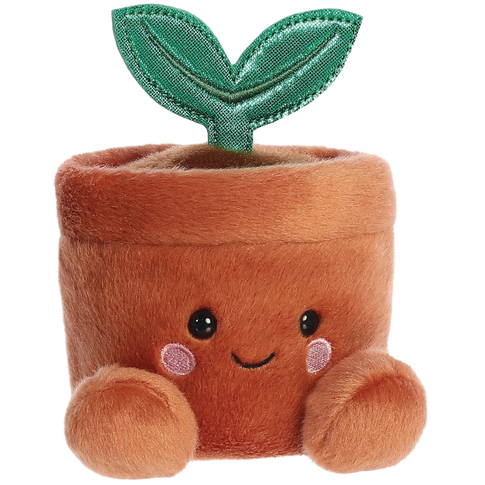 Aurora Palm Pals Terra Potted Plant Plush Toy 13cm, Cute Eco-Friendly Collectible Soft Toy