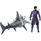 Aquaman Vulko 15cm Action Figure with Hammer Shark Armour Red Sword Mattel DC Super Hero Toy