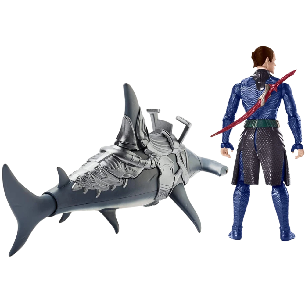 Aquaman Vulko 15cm Action Figure with Hammer Shark Armour Red Sword Mattel DC Super Hero Toy