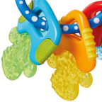 Nuby Icy Bite Keys Baby Teether with PureIce Cooling Gel, Textured Teething Toy 3+ Months