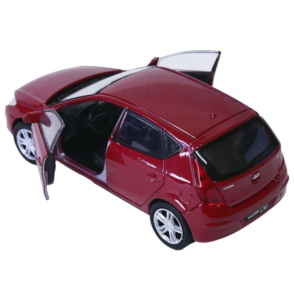 Welly 2009 Hyundai I30 Red Diecast Model Car Korean Family Hatchback Toy 1:34–1:39 Scale