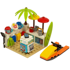 Lego Beach Summer Shop Custom Kit with Jetski Surfing and Diving Gear Genuine Lego Parts