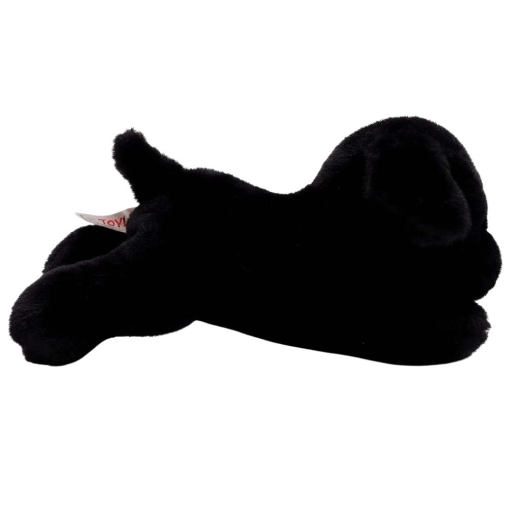 Toyland 25cm Bramble Black Labrador Soft Toy Plush Dog Lying Down Puppy
