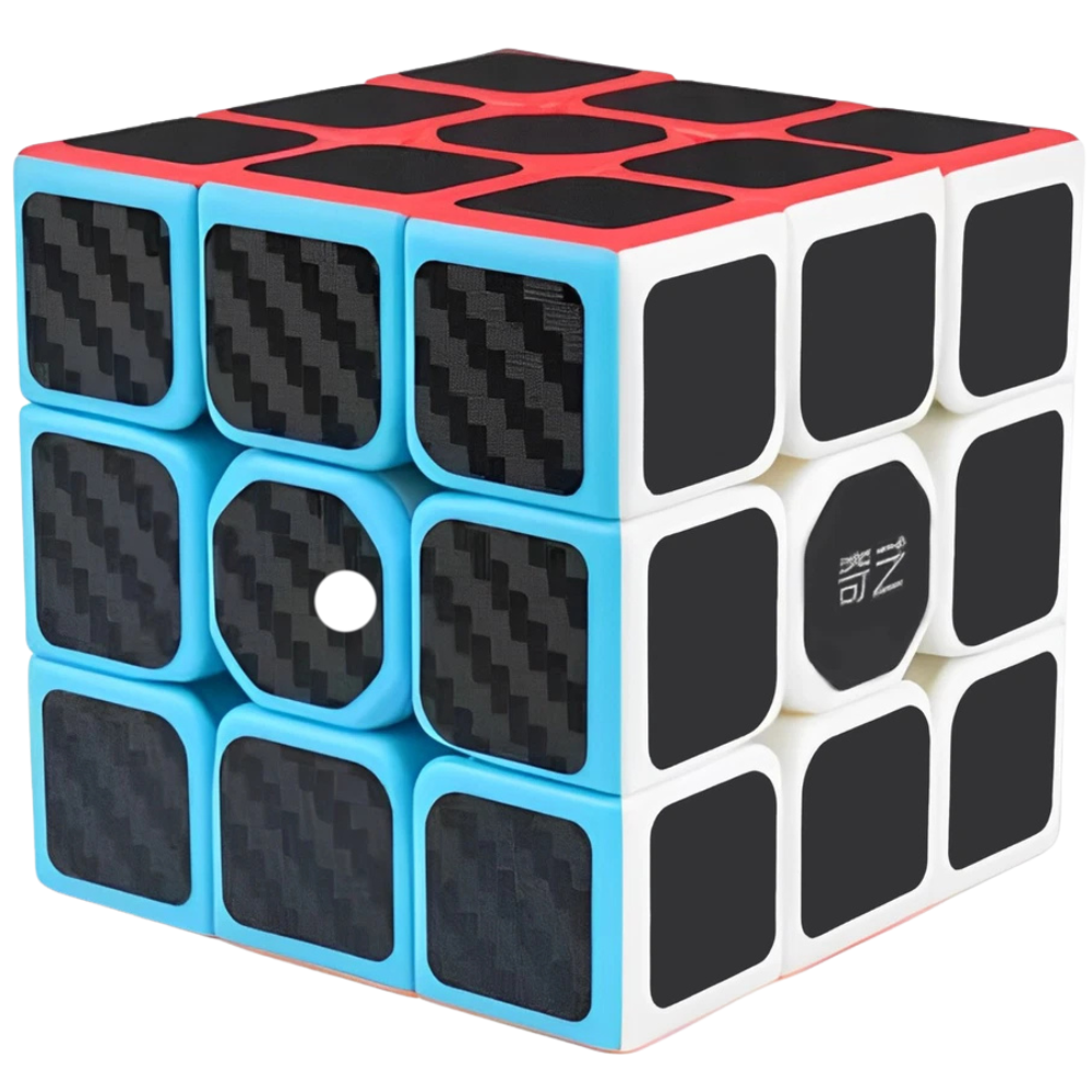 3x3 Speed Cube Puzzle Super-Durable Carbon Fiber Sticker Magic Cube Toy for Kids