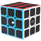 3x3 Speed Cube Puzzle Super-Durable Carbon Fiber Sticker Magic Cube Toy for Kids