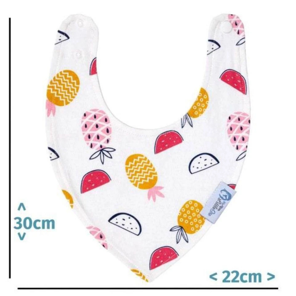 Baby Girls Bandana Dribble Bibs Organic Cotton Pack of 8 Soft Absorbent Feeding Bibs