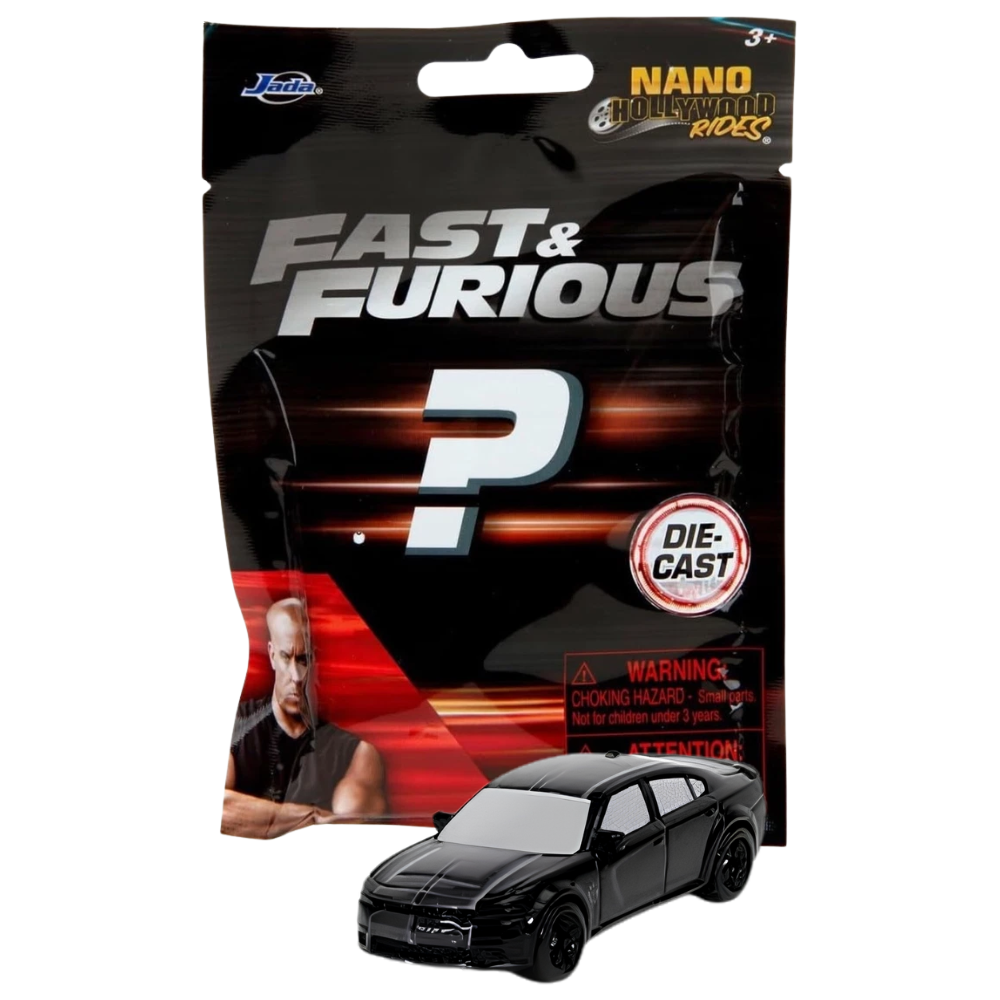 Jada Nano Hollywood Rides Fast & Furious Die-Cast Blind Bag Car Choose Model Collectible Mini Vehicle Toy