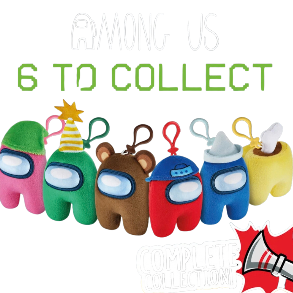 Among Us Series 2 Yellow Crewmate Clip On Plush Soft Toy Character Kids Bag Clip