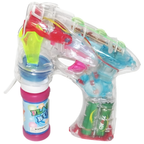 Pebble Hug Automatic Bubble Ray Gun Led Light Up Flashing Bubble Machine Kids Toy