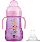 MAM Trainer+ 220ml Baby Training Cup 2-in-1 Spill-Free Teat and Soft Spout 4+ Months