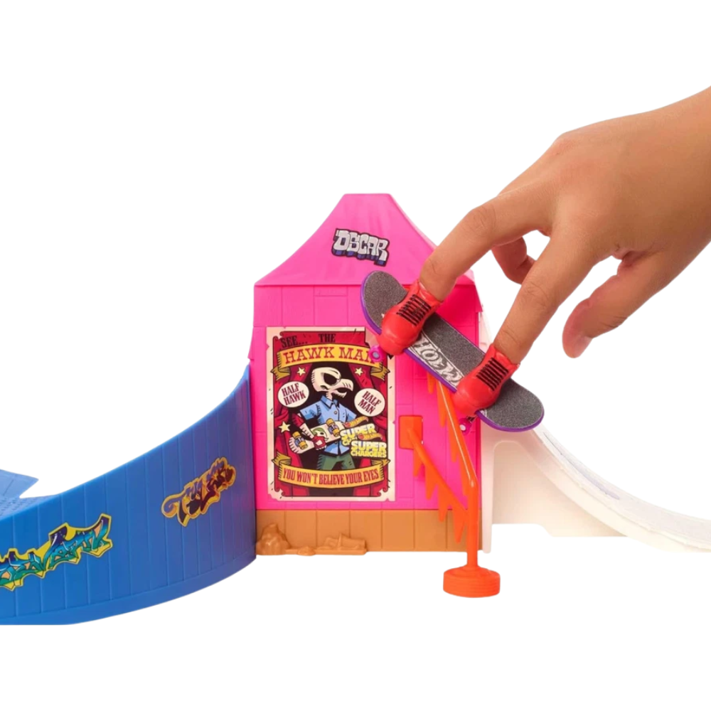 Hot Wheels Tony Hawk Skate Amusement Park Set Fingerboard Skate Shoes Ramps and Sounds