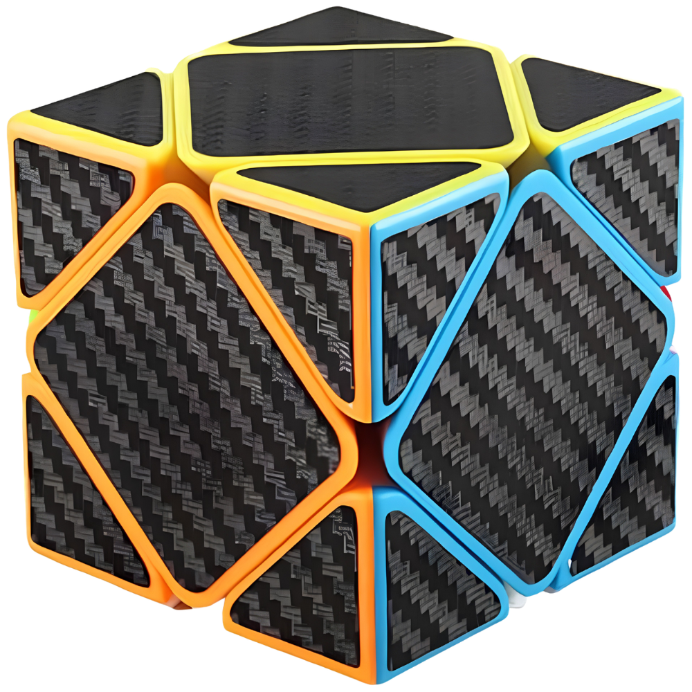 MoYu Skewb Cube Puzzle with Carbon Fibre Design Smooth Turning Magic Cube Toy for Kids Adults