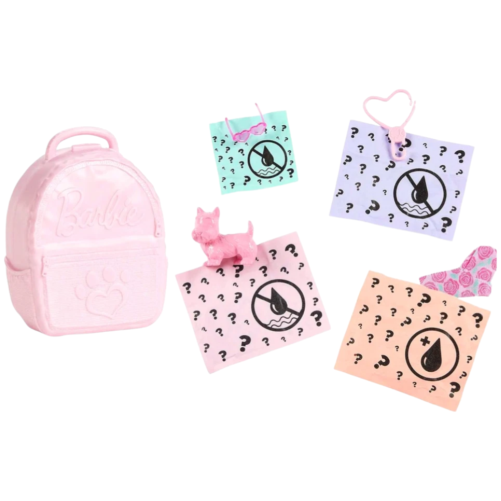 Barbie Colour Reveal Pet Hot Pink Lining 5 Surprises Blind Mini Pet Figure Accessories