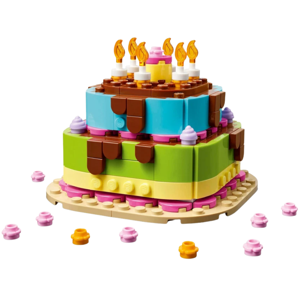 Lego Birthday Party Cake Building Set Creative Construction Toy Fun Gift for Kids