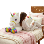 Giant Unicorn Soft Toy 110cm Large Rainbow Plush Stuffed Animal Big Cuddly Teddy Gift Baby